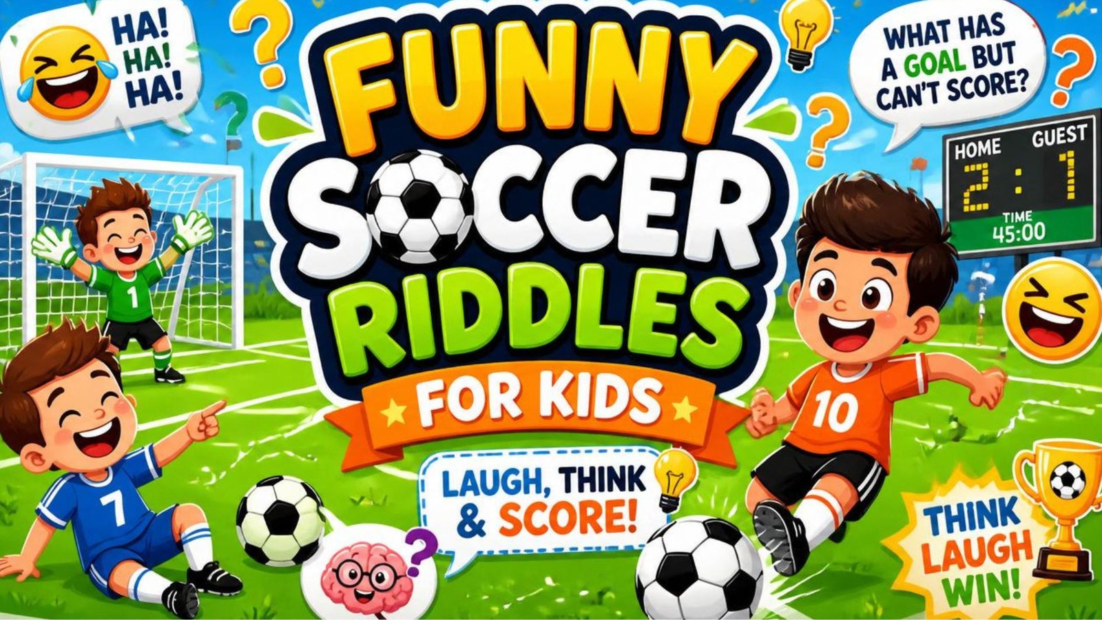 130+ Funny Soccer Riddles for Kids With Answers (Updated 2026 ...